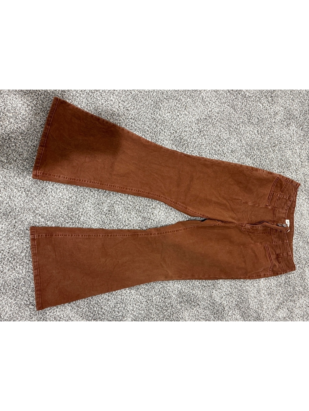 m jeans by maurices Women’s Size 10 Short High Rise Flare Jeans Rust Brown